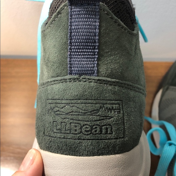 L.L. Bean Vista Pewter Mid Top Suede Hiking Sneaker Shoes. NWOT. Size 7.5 - Picture 6 of 10